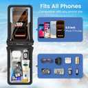 Niveaya Double Space Waterproof Phone Pouch (2-Pack) - IPX8 Phone Case Dry Bag for Beach, Kayak, Cruise Travel Essentials - Compatible with iPhone 17/16/15/14 Pro Max Galaxy S25/S24 Ultra (up to 8.3")