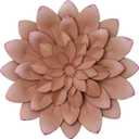 Everydecor Succulent Metal Flowers Wall Decor  Pink, Hand Painted, 3D Flower Art Decoration for Living Room, Bedroom, Kitchen, Bathroom - Floral Decor for Indoor & Outdoor Use