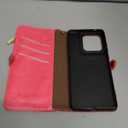XcaseBar Compatible with Moto Edge 5G 2025 Wallet case with Zipper Credit Card HolderRFID Blocking,Flip Folio Book PU Leather Phone case Shockproof Cover Women Men for Mote Edge 2025 case Rose Red