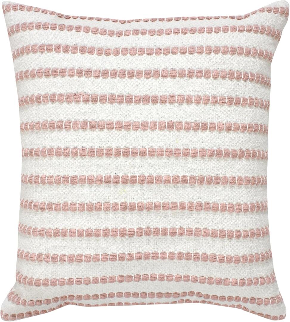 Parklane Woven Pillow, 18"x18", White