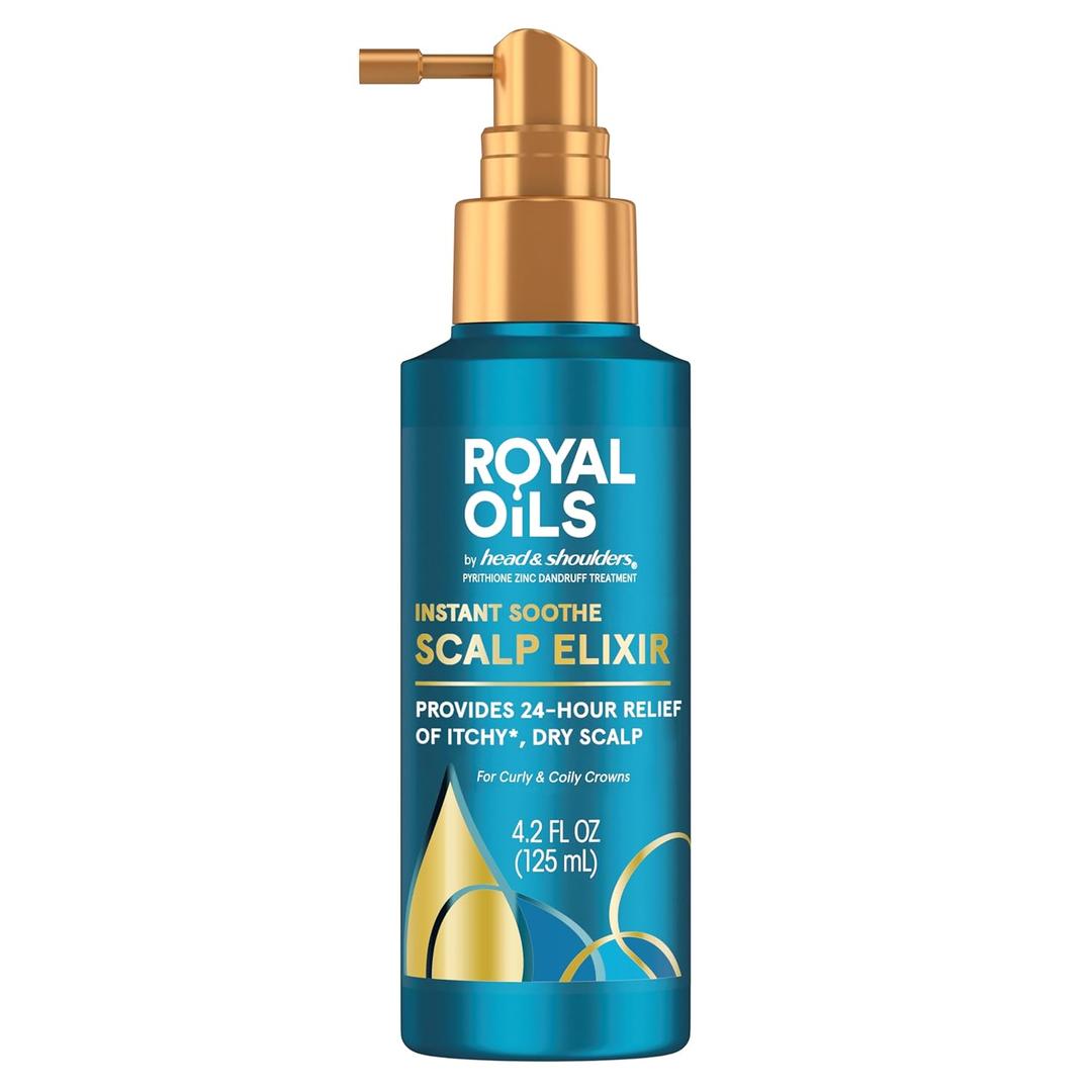 Head & Shoulders Royal Oils Scalp Elixir Treatment - Instant Soothe, Anti-Dandruff, Dry Scalp Relief & Hydration with Cooling Menthol & Peppermint Oil, 4.2 fl oz Head & Shoulders Royal Oils Scalp Elixir Treatment - Instant Soothe, Anti-Dandruff, Dry Scalp Relief & Hydration with Cooling Menthol & Peppermint Oil, 4.2 fl oz