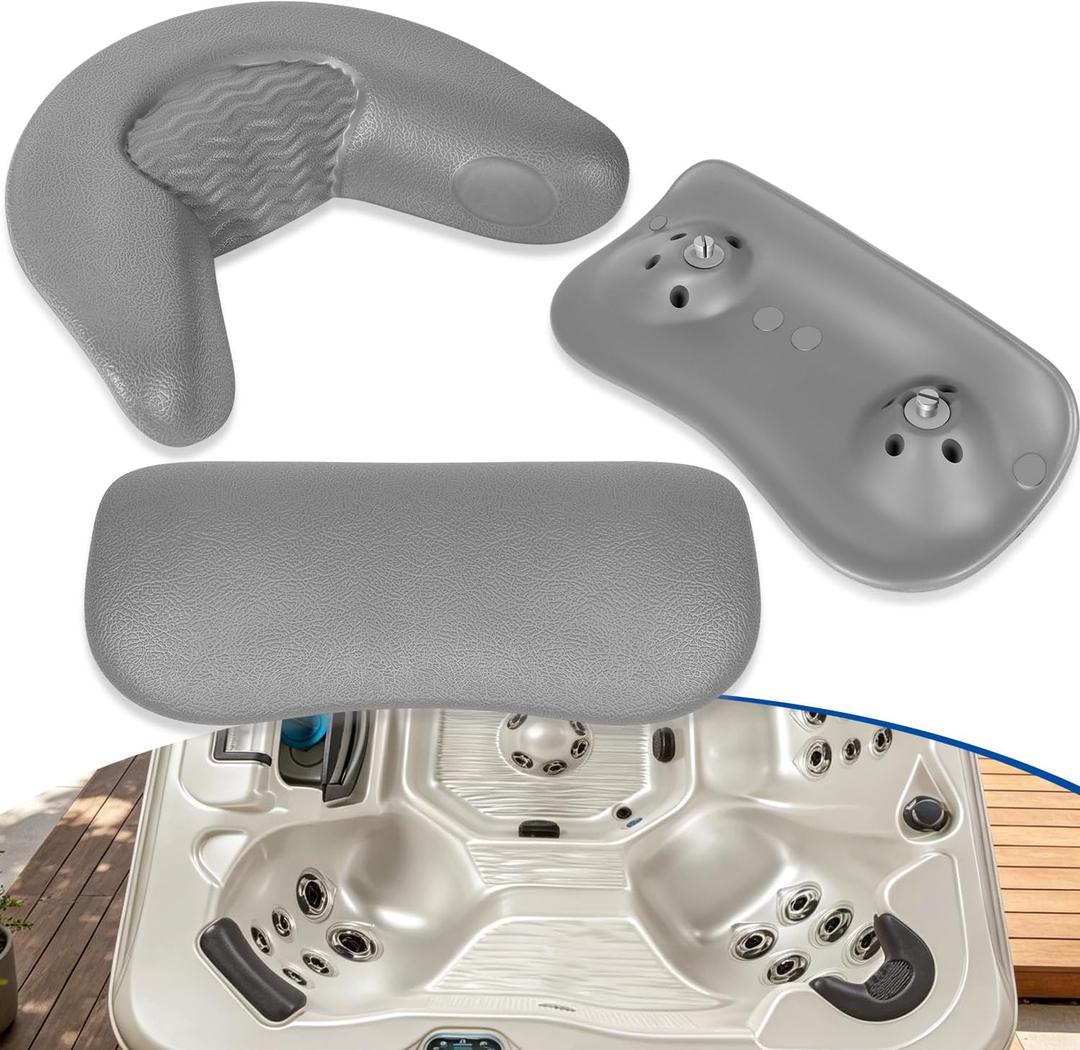 Bonbo 3-Pack Replacement Head Rest Pillow Compatible with Artesian, Tropic Seas and South Seas Spas Hot Tub 2018-2025