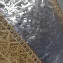 LIBERECOO Clear Plastic Table Cover Protector, Square Waterproof Oilproof Vinyl Tablecloth, 60 x 60 Inch Heavy Duty Wipeable Reusable Transparent Table Cloth for Dining & Party (Victorian Garden Lace Trim)