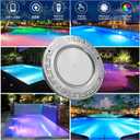 Awanhe Pool Lights for Inground Pool, 60W 10 Inch LED Inground Pool Light with Controller, Remote and APP Control for Wet Niche, Color Changing Underwater Swimming Pool Lights with 50 Foot Cord
