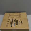 Demigo 15-Inch Tall Plant Stand for Indoor & Outdoor Use, Acacia Wooden Decorative Plant Shelf with Spill-Proof Tray, Flower Holder for Heavy Pots, Gardening Display - Natural Brown