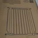 BalanceFrom Easy Walk-Thru Safety Gate for Doorways and Stairways with Auto-Close/Hold-Open Features, Fits 29.1-43.3 Inch Openings, 36-Inch Tall, White