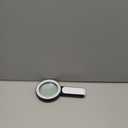 JMH Magnifying Glass with Light, Handheld Large Magnifying Glass 18LED Cold and Warm Light with 3 Modes, Illuminated Lighted Magnifier for Seniors Reading, Coins, Jewelry (Black)