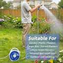 Retractable Garden Hose Reel, Home Hose Reel with10 Patterns Spray Nozzle, Adapts to standard US hose plugs, for Garden Watering, Floor Cleaning, Pet Cleaning, etc (50FT)