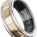 OraMemo Smart Ring 1.0 for Men/Women, No Subscription Fee, 7-8 Days Battery Life, HRV/Stress Monitoring/Sleep Track/Fitness for iOS and Android, Matte Gold & Silver, Size 7