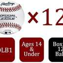 Rawlings | Official League Baseballs | Competition Grade | ROLB1 | Youth/14U | Game/Practice Use | 12 Count