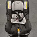 Chicco KeyFit Infant Car Seat and Base, Rear-Facing Seat for Infants 4-22 lbs., Includes Infant Head and Body Support, Compatible with Chicco Strollers, Baby Travel Gear, Encore/Black/Grey, BBD 12/2031