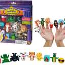 Jewish Holiday Learning & Storytelling Passover 10 Plagues Finger Puppets Set  10 Vinyl Puppets for Each Plague - Fun Educational Toy for Kids Ages 3+, Ideal for Passover Seder & Classroom