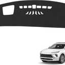 Black Dashboard Dash Board Cover Mat Carpet for Buick 2024 2025 2026 Envision Accessories (with HUD) Dash Cover Flannel Material Dash Mat Sunshade