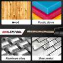 115Pcs Cobalt Drill Bits Set, M35 HSS 135 Tip, Twist Jobber Length Drill Bit Kit for Hardened Metal, Stainless Steel, Cast Iron, Plastic and Wood with Indexed Storage Case, 1/16"-1/2"