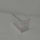 mDesign Plastic Slim Organizing Bin for Kitchen Pantry Cabinet, Fridge or Freezer, Food Organization Storage Bin with Handles, Pantry or Kitchen Storage Organizer Bins, Ligne Collection, Clear