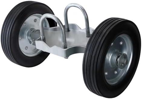 Amazon.com: Heavy-Duty Steel Rolling Gate Wheel Carrier, 8" Rubber Wheels, Adjustable Steel U-Bolts, for Chain Link Gates or Metal Fence or Wooden Gate : Tools & Home Improvement