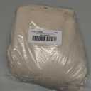 Outdoor Tablecloth with Umbrella Hole - Patio Table Cloth Zippered Rectangle 60x84 Inch, Beige Linen-Look Polyester Table Cover Water Resistant for Picnic Outside