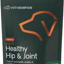 VetriScience Senior Healthy Hip & Joint Soft Chews, GlycoFlex Glucosamine, Green-Lipped Mussel, and Carnitine Joint Supplement for Dogs, Chicken, 120 Count