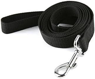 Nylon Dog Training Leash, Traction Rope for Small and Medium Dogs (3/4'' x 4 F, Black)