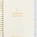 Timeless Premium Linen Wedding Planner Book and Organizer  Wedding Planning Book, Comprehensive Keepsake & Countdown Binder, Perfect Engagement Gift for Women, 11" x 9" (Cream)