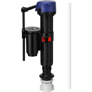 Jamini Toilet Fill Valve Replacement Kit, Quick-Install Inlet Valve with Connector & Refill Tube, Fixes Slow Filling, Leaks, Noisy Tank, Universal for Most Toilet Tanks