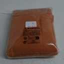 Softalker Fall Linen Textured Rectangle Tablecloth, Waterproof Wipeable Farmhouse Burlap Table Cloth, Stain Resistant Wrinkle Free Table Covers for Kitchen Dining Holiday Party (60 x 120, Orange)