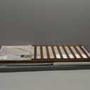 3-Tier Bamboo Shoe Rack Bench, Shoe Storage Organizer Bench, Entryway Benchs, Shoes Rack for Front Door Entrance, Entryway Bathroom Bedroom (Walnut)