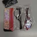 2 Pairs Makeup Reading Glasses for Women, Magnifying Flip Down Cosmetic Readers, Make Up Glasses with Spring Hinge (Black & Demi)