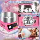 Commercial & Home Cotton Candy Machine 110V 1000W,3 Mins Fast Preheat, Stainless Steel, Easy to Operate & Clean for Birthday Party, Events & Commercial Use