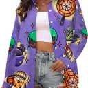 Halloween Teacher Shirts for Women Spooky Season Fall Spooky Teacher Tshirts Cute Ghost Teacher Tee Halloween Party Tops (M)