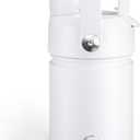 Kids Insulated Water Bottle with Straw - 12oz Stainless Steel Water Bottle with Dual Spouts, Leak-Proof, BPA-Free, Double Wall Vacuum Keeps Cold for 24 Hours for Sports, Travel, School (Polar White)