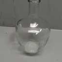 Hewory Large Glass Vase for Decor, 10in Clear Tall Farmhouse Decorative Floor Vase, Round Bubble Balloon Glass Jug for Coffee Table Fireplace Mantel Entryway Living Room Bedroom Kitchen