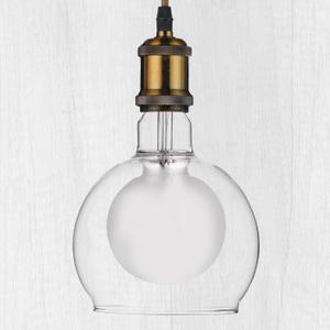 Oversized Decorative LED Light Bulbs, Giant Vintage Edison Light Bulb, G52(G160) Huge Globe Bulbs with Glass Shell, Pendant Lighting, 2700K Warm White, 6W Dimmable 250LM(50W eq.), E26 Base