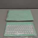 Keyboard Case for iPad 11th Gen A16 2025/iPad10th Generation 2022 with Mouse, Cute Round Key Magnetically Detachable Keyboard Case with Pencil Holder (Mint Green)
