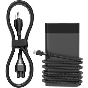 Slim 65W USB-C Charger Compatible with HP Elitebook, Spectre, Envy, ProBook, Pavilion, Fortis, OmniBook,ZBook Firefly, Elite x2, Chromebook X360 Laptop Travel Fast Charging Adapter