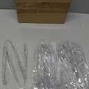 18 Pcs Clear Plastic Serving Utensils Set - 6 Clear Plastic Serving Spoons, 6 Tongs And 6 Forks - Heavy Duty Disposable Serving Utensils Set For Parties