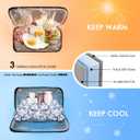 Bike Handlebar Bag - Front Basket with Bike Phone Mount, Bicycle Cooler Pouch Pack for Kids Girls Boys Men Women