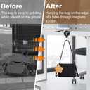 Magnetic Purse Holder - Handbag Hanger with Strong Magnetism, Beautiful Lily Hook for Women, Valentine's Day Gift, Suitable for Table, Locker Room, Restroom