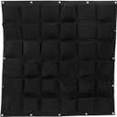 Ogrmar 36 Pockets Vertical Wall Garden Planter Plant Grow Bag for Flower Vegetable for Indoor/Outdoor (36 Pockets, Black)