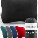 DREAMCARE Camping Pillow, Memory Foam Travel Pillow, Camping Accessories - Small Pillow Camping Essentials Camping Pillows for Sleeping, Backpacking Pillow, Travel Pillows for Sleeping (Medium,Black)