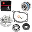 Water Pump Seal Mechanical Seal Impeller & Oil Seal Gasket Bearing Kit Compatible with Polaris Sportsman 500 HO Ranger Magnum Scrambler Big Boss ATP Hawkeye Worker 425 400 450 500 OEM 3084837 3086840