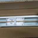 Lotus & Windoware Cordless Faux Wood Blind, Smooth, Bright White, Privacy Slats, Blinds for Indoor Windows, 38" Wide x 48" Long