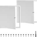 Access Door 24x24 Drywall Access Panel 2Pack Thickened 1mm for Drywall, Attic Door, Ceiling with Key (24X24 inch, Traditional, 2, AD24241MM-2)