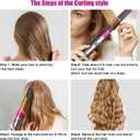 1.2 Inch/30MM Long Hair Curling Iron Barrels for Dyson Airwrap HS01 HS05 Attachment Parts Hair Tool, with Adaptor for Dyson Hair Dryer Converting to Airwrap Styler, 1 Pair
