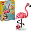 LEGO Creator 3 in 1 Wild Animals: Pink Flamingo Animal Building Toy - Includes 3 Building Options, Pink Flamingo, Cockatoo, or Axolotl - Learning Toy for Kids, Girls, and Boys, Ages 8+ - 31170