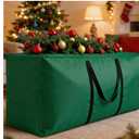 Extra Large Christmas Tree Storage Bag, 70" L X 30" W X 20" H Christmas Tree Bag Fits Up 912 Ft Tall Artificial Trees Waterproof Heavy Duty Xmas Storage Bags with Handles Double Zippers, Green