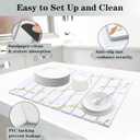 DOUBFIVSY Large Stone Dish Drying Mat for Kitchen Counter, 24"16" Collapsible Kitchen Dish Drying Mat, Absorbent Diatomaceous Earth Bath Mat Quick Dry for Dishes Bottles Cups (Gold, 24" x 16")