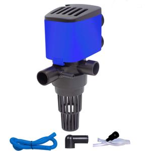 JAJALE 210 GPH Powerhead Submersible Pump - 3 in 1 Aquarium Fish Tank Pump with Oxygenation, Filtration & Water Cycling, 3.3 ft max lift, 15W (Blue; 1 Pack)