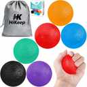 HiKeep Stress Balls for Adults (6 Pack), Stress Ball, Hand Strengthening Devices, Hand Exercisers for Strength, Exercise Squeeze Squishy Wrist Ball, Physical Therapy Exerciser, Grip Strength Trainer