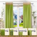 2 Pack Curtain Rods for Windows 32-60 Inch, 1 Inch Adjustable Silver Curtain Rod Set with Brackets, Easy Install